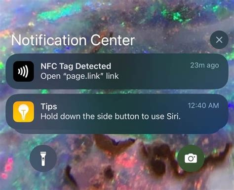 nfc tag detected iphone notification|nfc tag alerts iPhone.